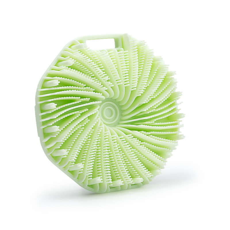 Renewable Solid Pure Silicone Baby Bath Back Brushes Body Skin Care Scrubber Massage Shower Brush