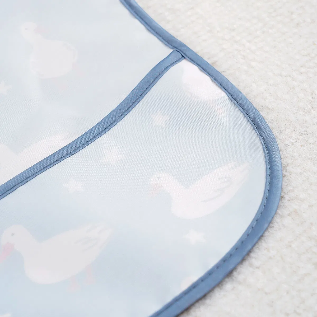 3PCS OEM ODM Waterproof Dirty Baby 100% Polyester Fabric Apron with Pocket Baby Feeding Bibs