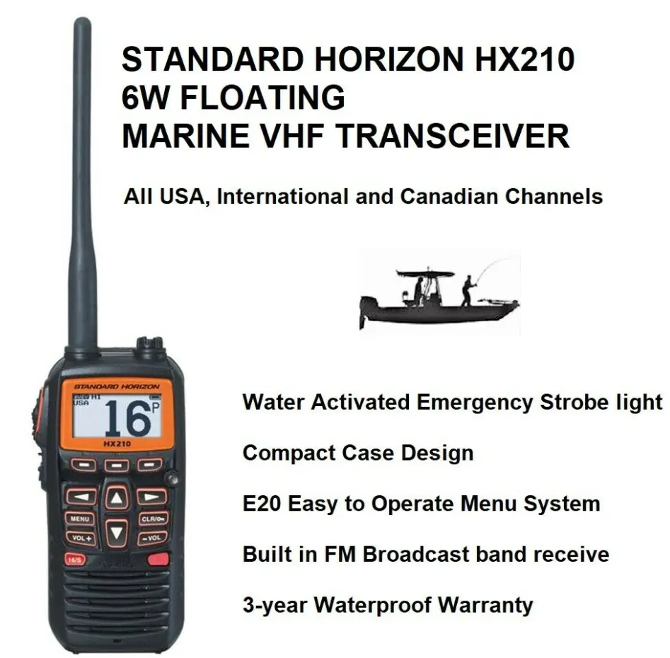 Портативная рация Standard Horizon HX210E 6W
