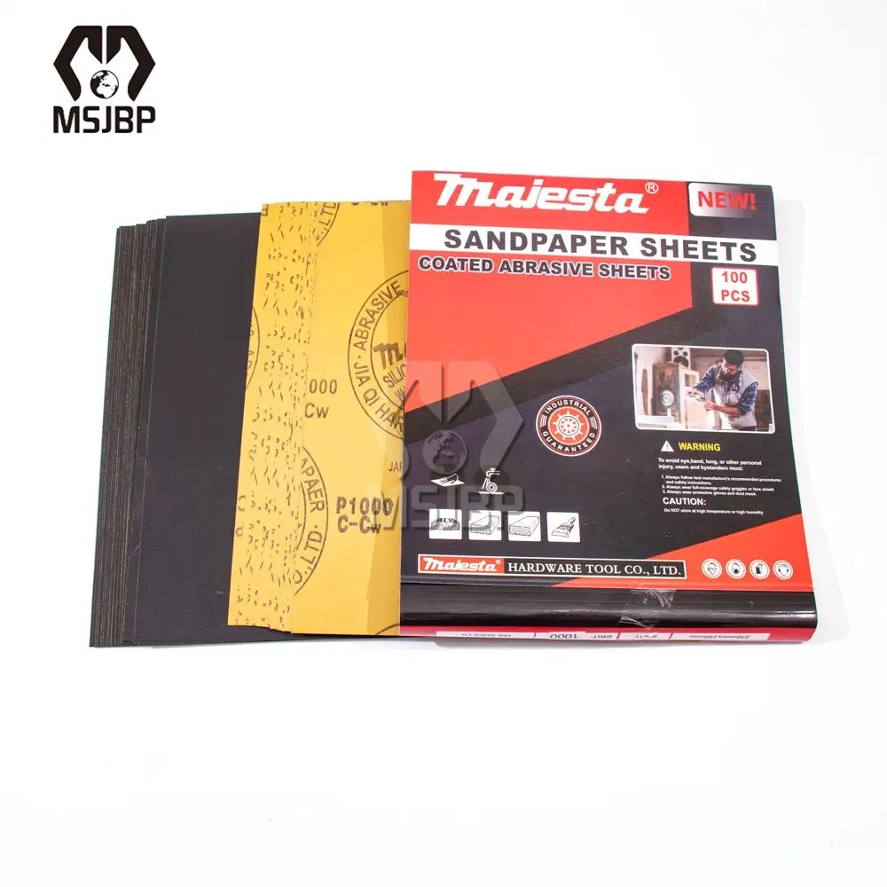 Majesta Black Silicon Carbide Waterproof Sandpaper