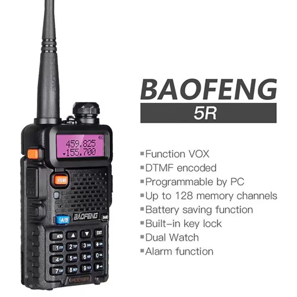 Портативная рация Baofeng UV-5R, 5 км