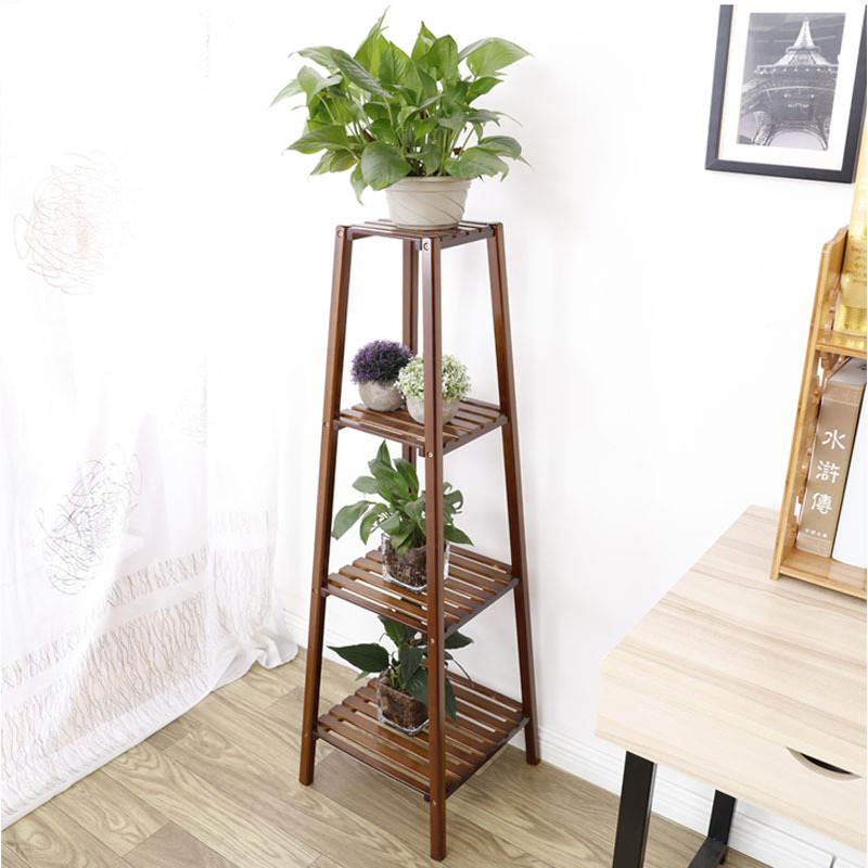 Custom Logo Bamboo Wooden Home Decor Kitchen Book Clothes Storage Stand