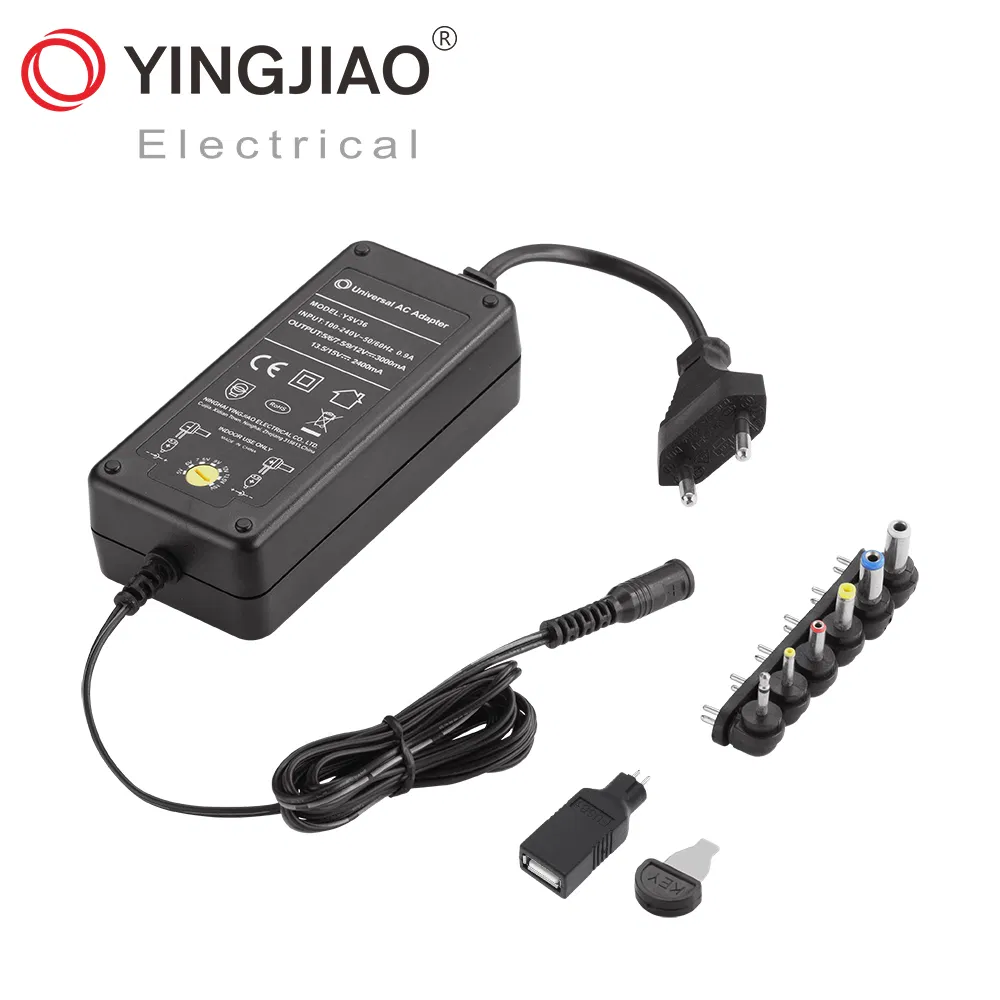 High Quality& 6-24V/50W/60W DC Variable Power Adaptor
