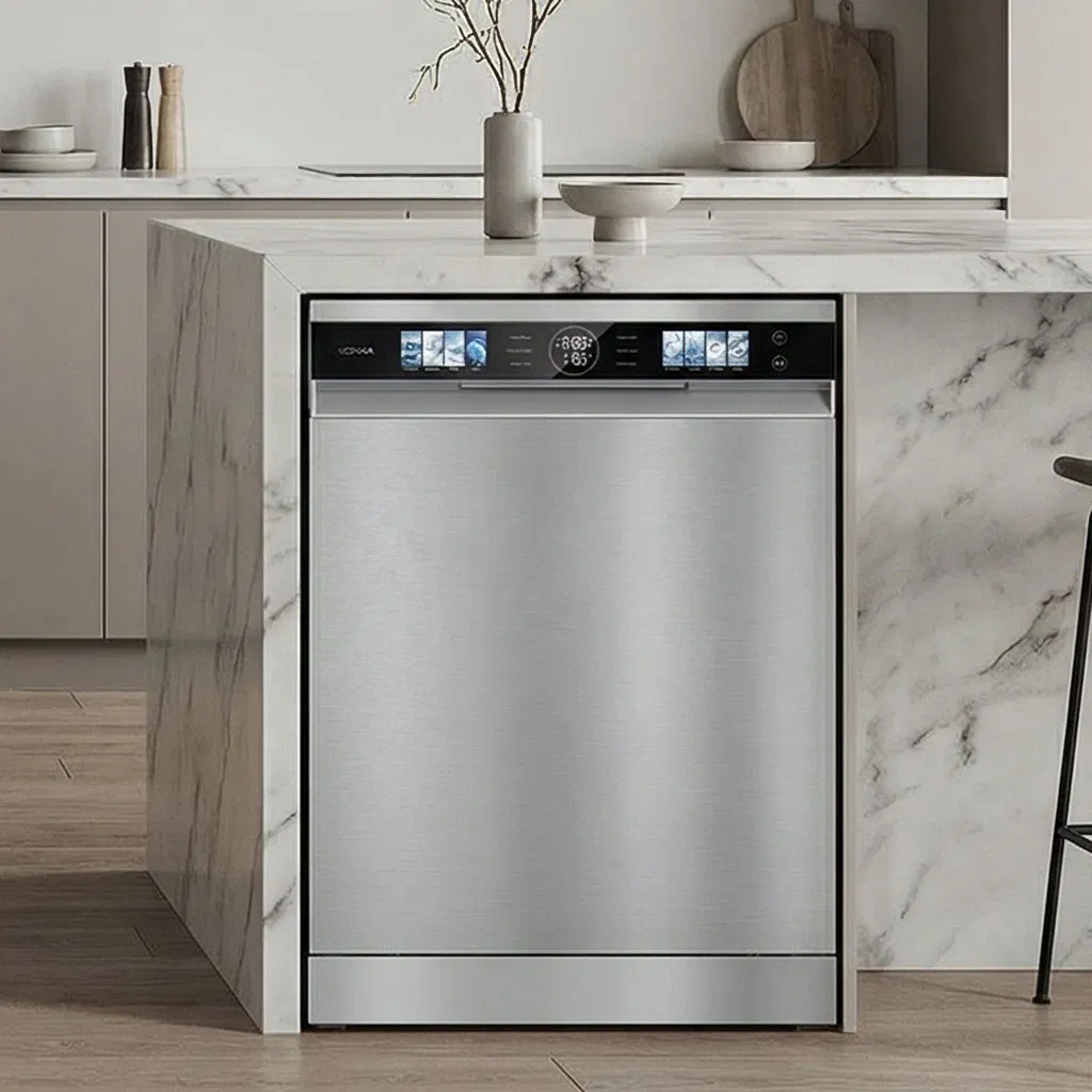 Sleek and Stylish Free-Standing Dishwasher for Space-Saving Solutions