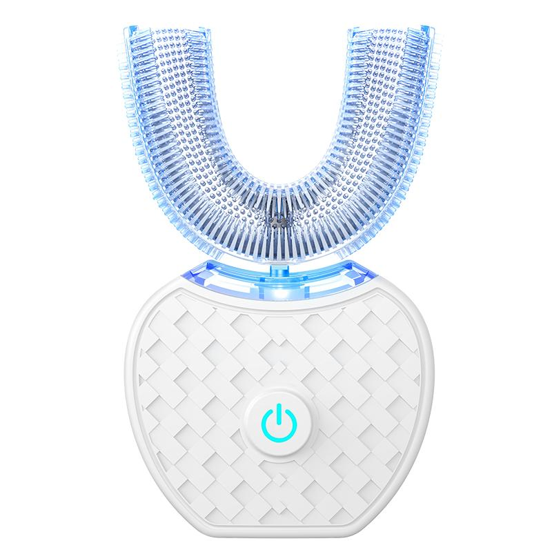 New Style New Year Gift Fashion Present U Type Fully Automatic Silicone Lazy Toothbrush Js502