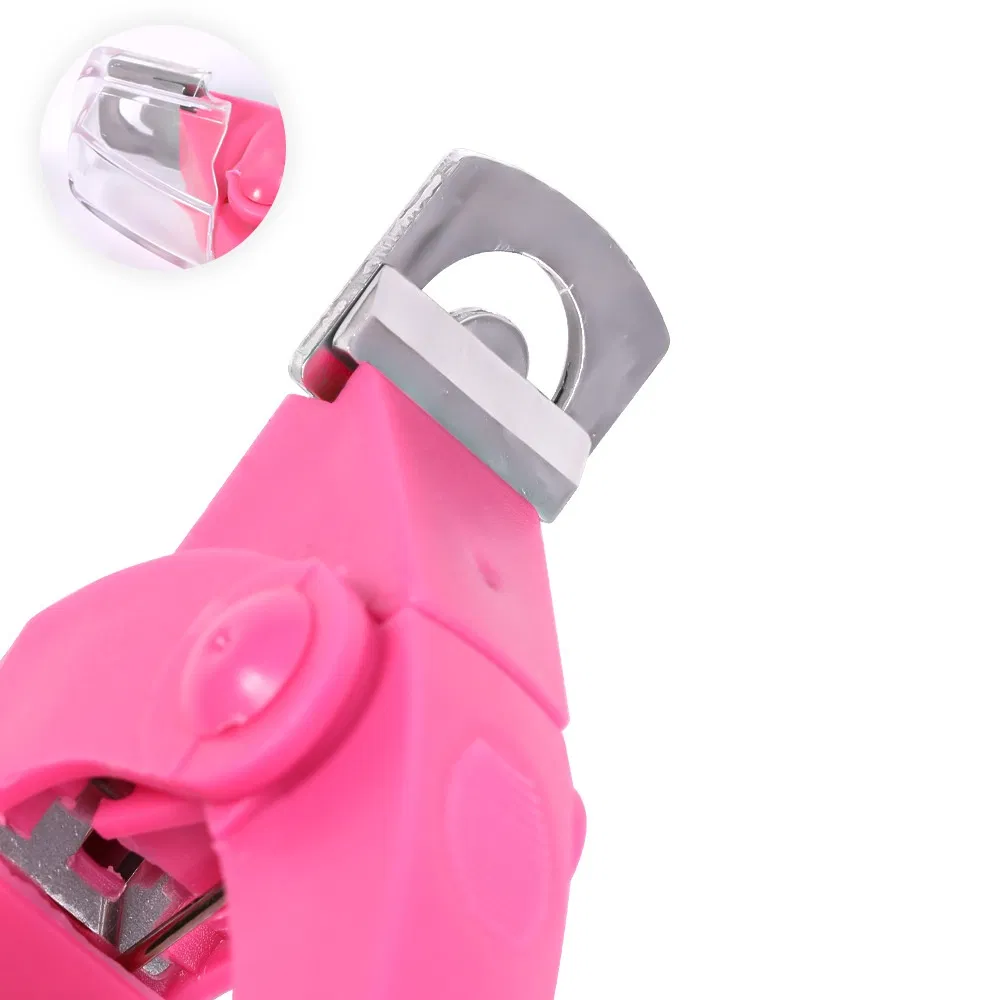 Wholesale Price U-Shape Manicure Tool French DIY Nail Pink Line Clippers