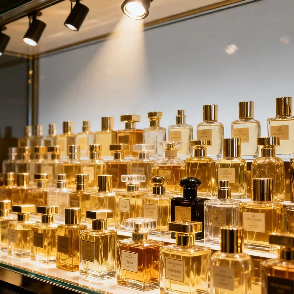 USA EU Warehouse Cosmetic Supplies Elegant 100ml Glass Perfume Bottles with Gold Cap Sprayer - Wholesale Arabic Perfume and Fabricantes De Perfumes Price