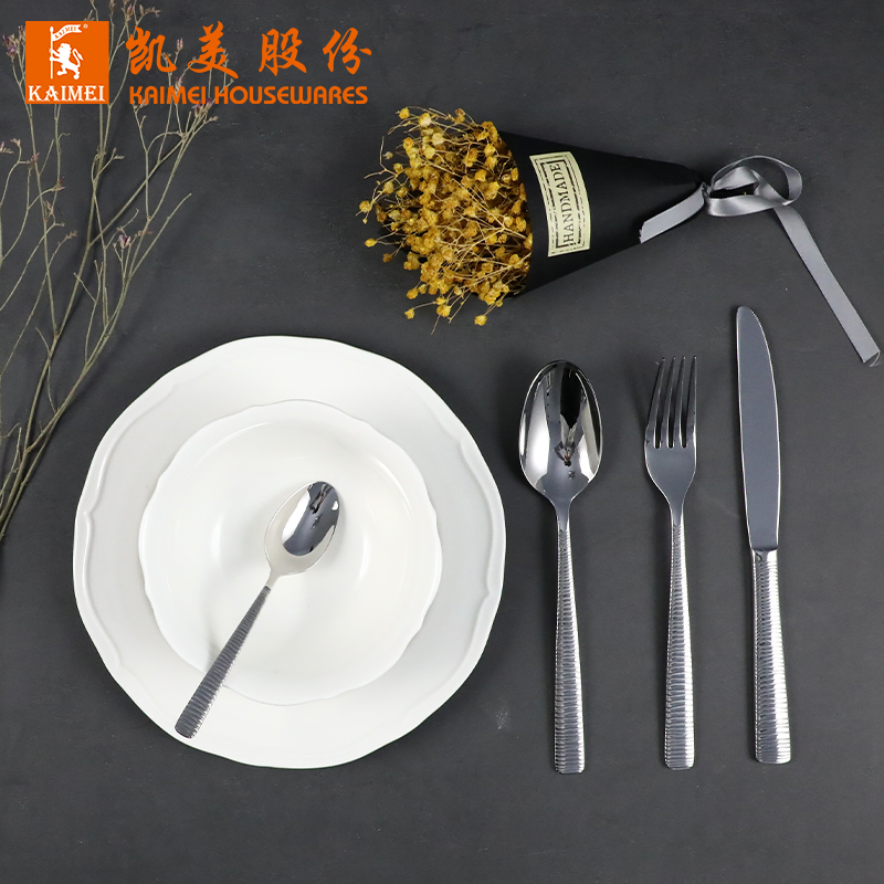 Creative High Grade Golden Mirror Stainless Steel Wedding Tableware