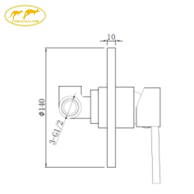 Sanitary Ware Circle Watermark Certified Scratch-Resistant Surface Quality Tested Shower Mixer