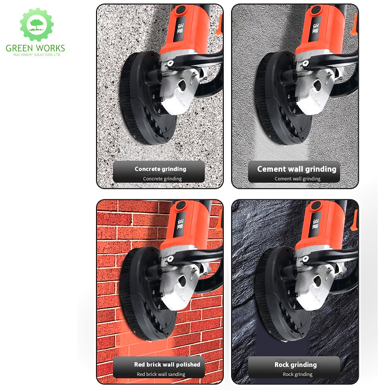 Professional Cordless Handheld Electric Concrete Floor Polisher for Wall Edge Grinder