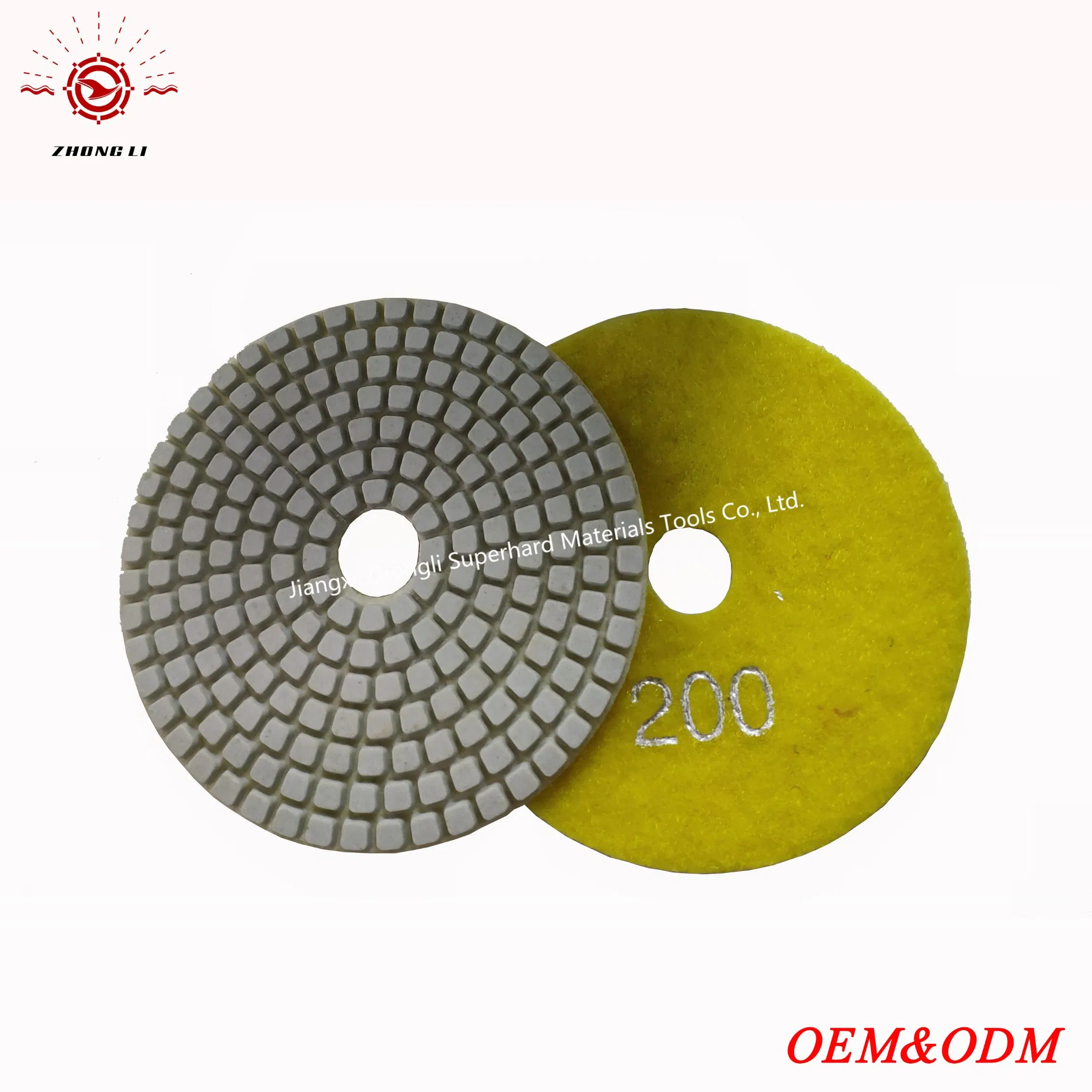 4'' Wet Polishing Pads for Quartz Granite Brazil Market