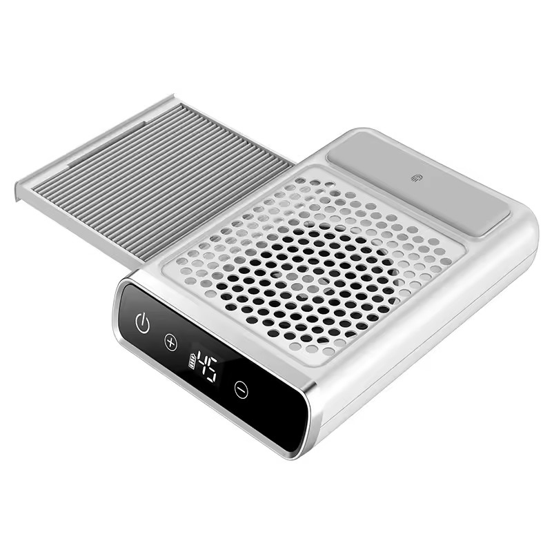 Professional Nail Dust Collector Rechargeable 80W Vacuum Extractor