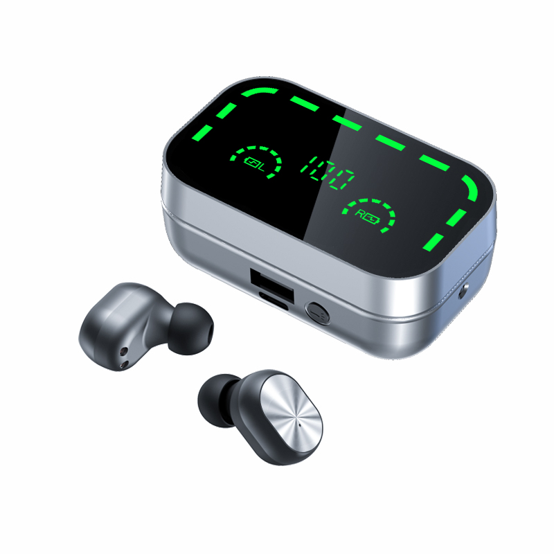Yd05 in-Ear Headphones Tws Earphones HiFi Stereo Waterproof Wireless Bluetooth Earbuds with LED Display