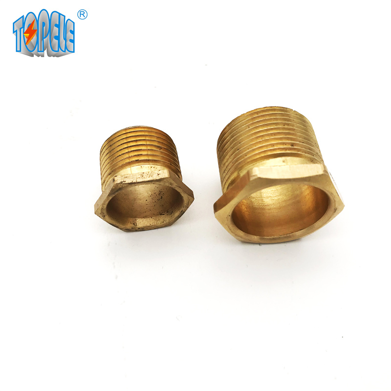 BS4568 Conduit Brass Long Male Bush