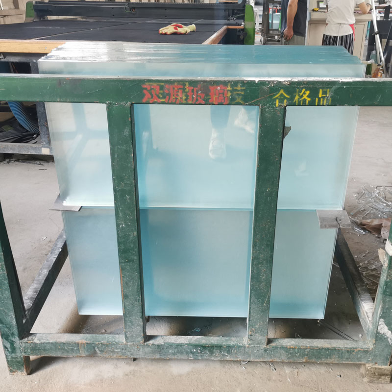 Wholesale Customized 3mm-19mm Door Furniture Office Bathroom Partition Float Frosted Glass