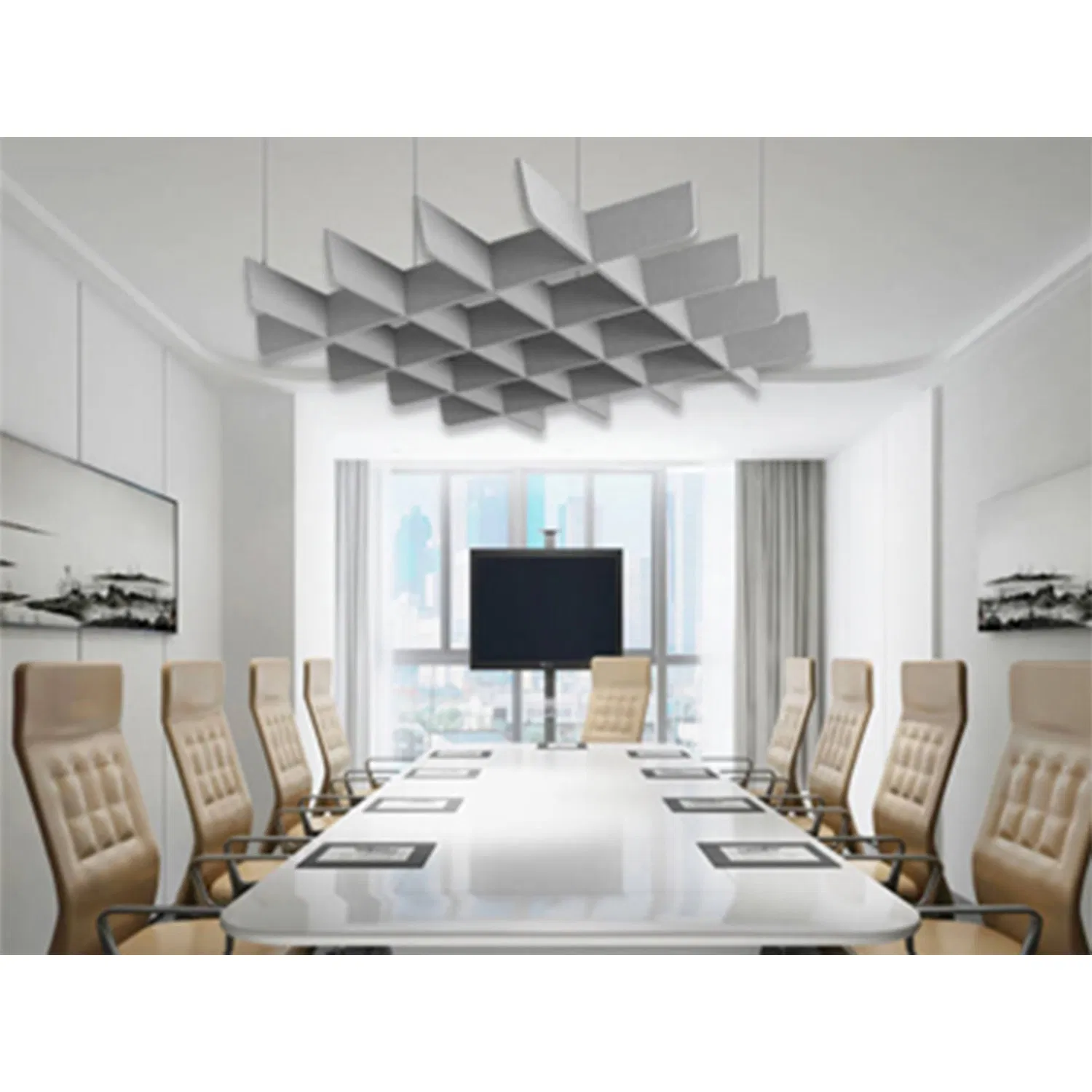 Felt Wall Tile Polyester Fiber Sound-Absorbing Felt Board Decorative Material with Adhesive Backing