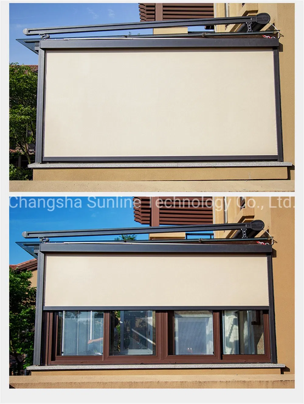 Good Quality Sunscreen Fabric Windproof and Waterproof Outdoor Roller Blinds