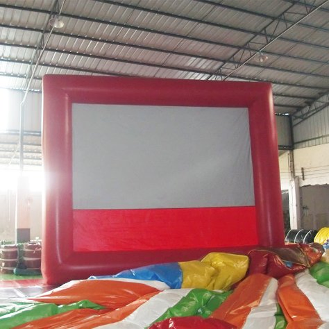 Outdoor Oxford PVC Material Rear Projection Inflatable Movie Screen for Children's Party