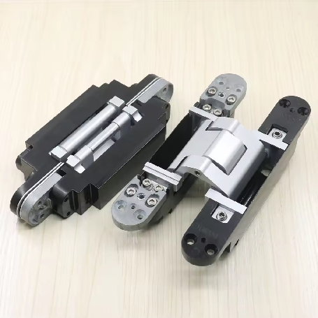 Heavy Duty 100kg 3D German Hidden Hinge Invisible 180 Adjustable Concealed Large Hinge Zinc Alloy for Furniture Gate Wooden Door