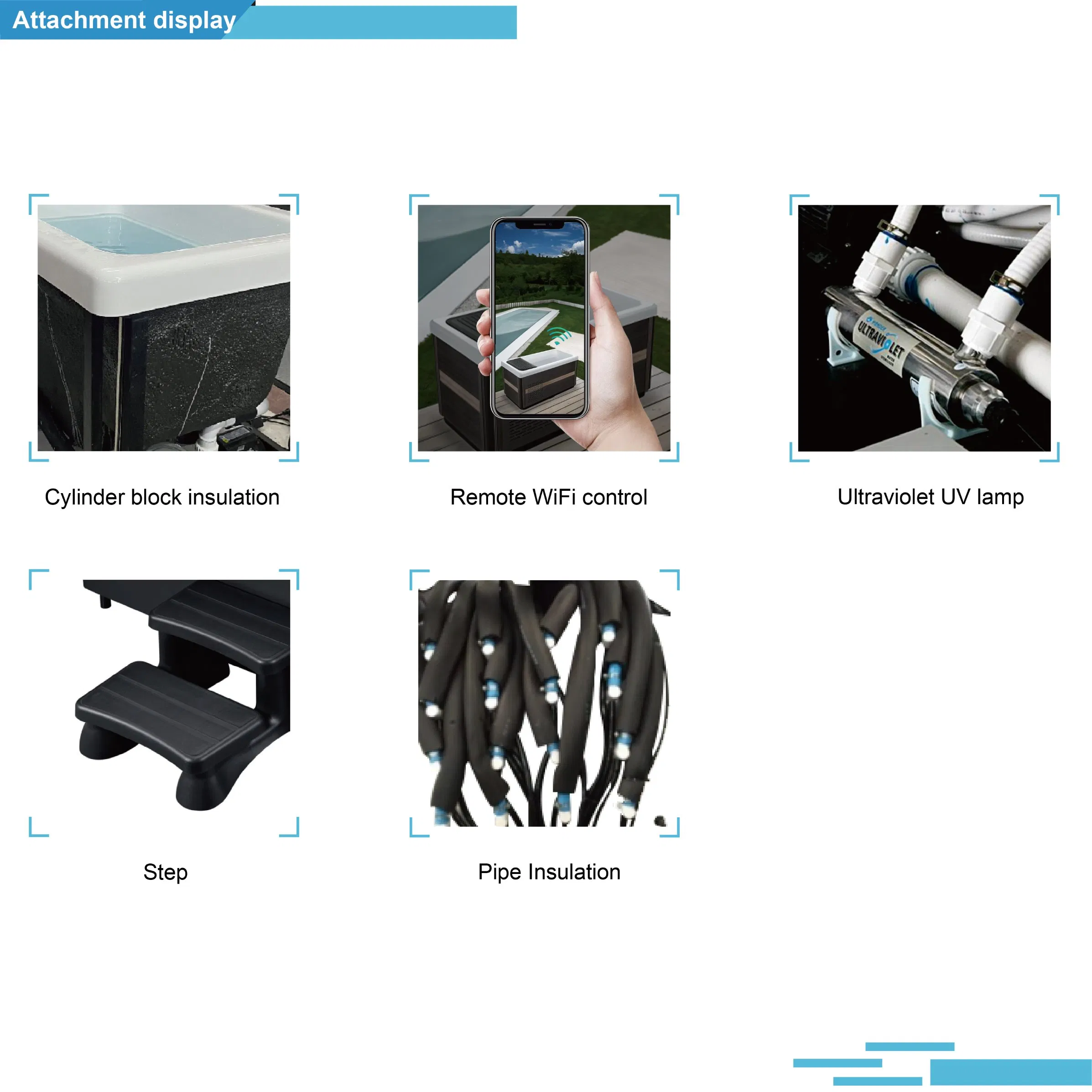 Белая акриловая ванна для ледяных ванн с чиллером и управлением через приложение