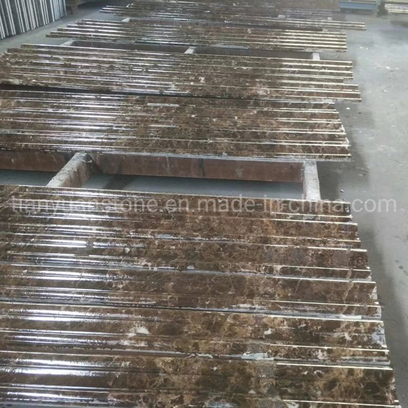 Natural Stone Emperador Brown Marble Moulding for Interior Wall Door Decoration
