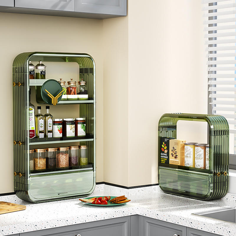 High Quality House Kitchen No Drilling Wall Hanging Storage Shelves