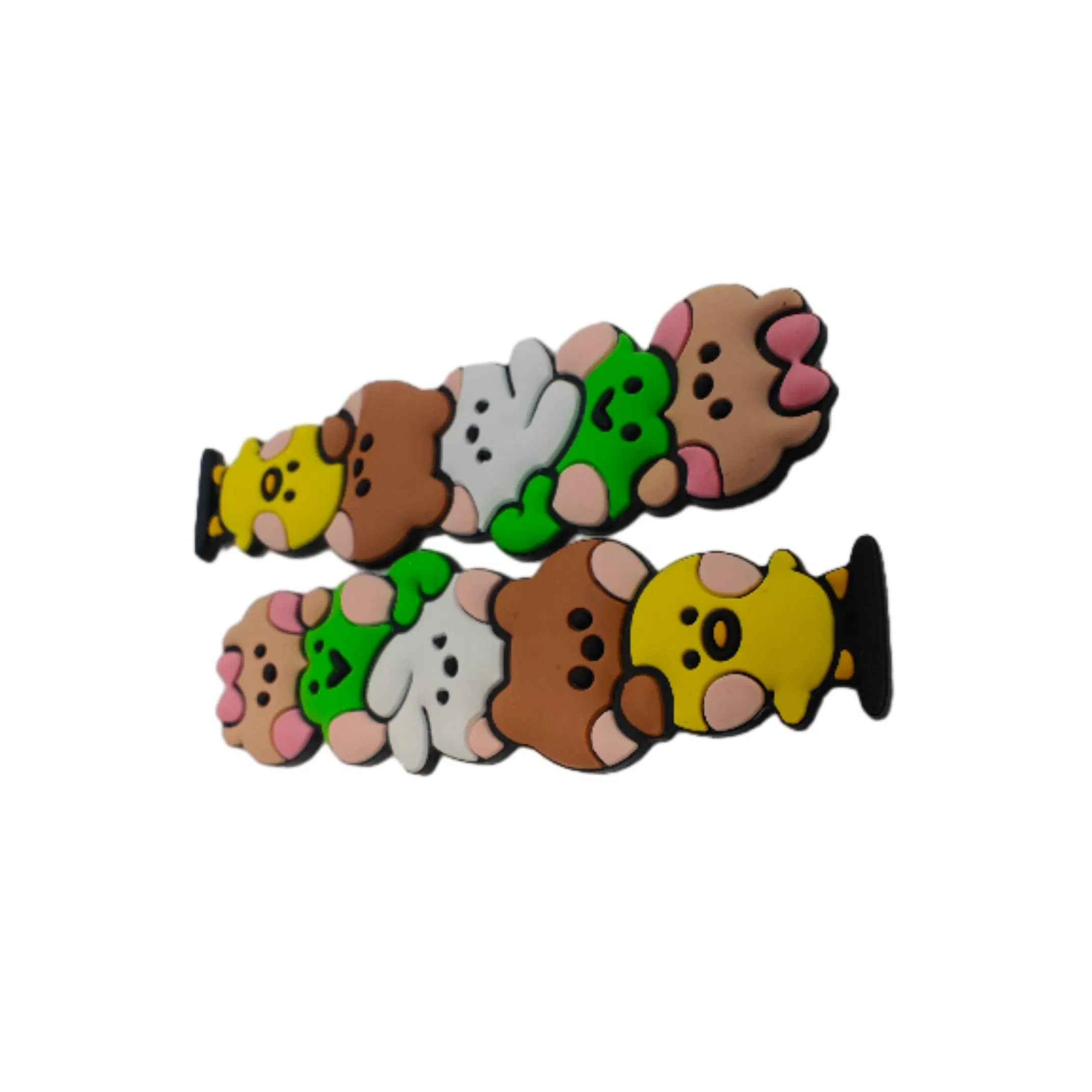 Colorful Silicone Keychain Accessories with Embossed Logo for Promotional Events and Company Branding