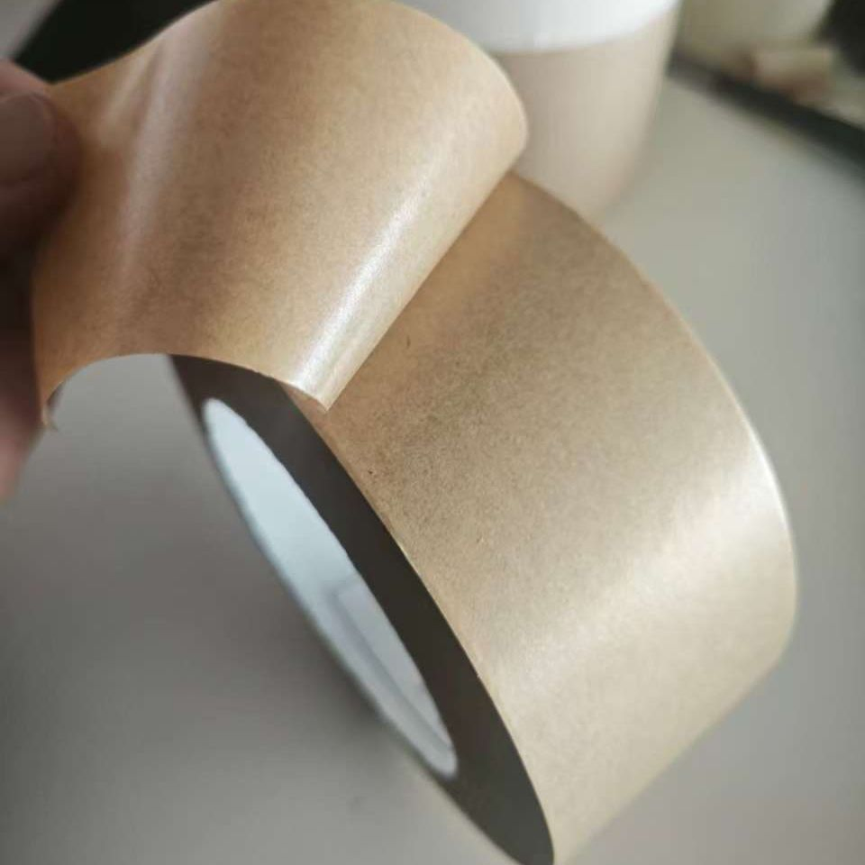 Original White Kraft Paper Tape Kraft Packing Tape Self Adhesive Roll