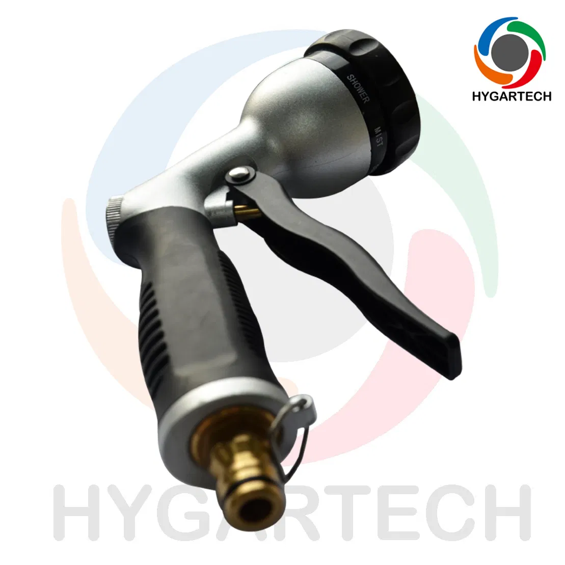 Metal 8-Model Garden Hose Nozzle Down Pressure Washer with Front Trigger Control