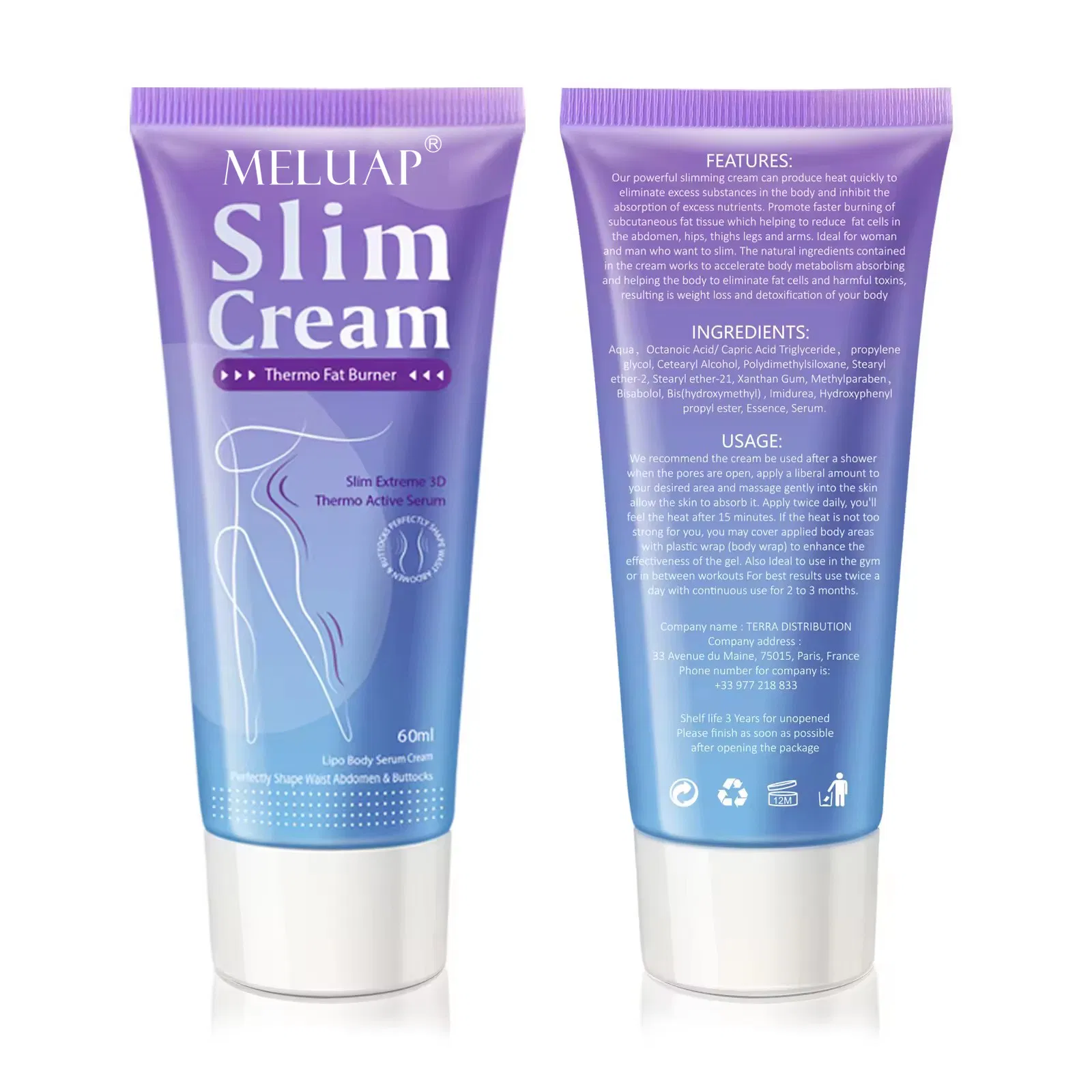 Hot Selling High Quality OEM Female Sculpting Cream Abdominal Muscle Cream Slimming Cream 60ml