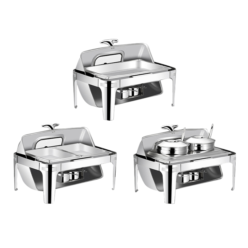 Commercial Stainless Steel Silver Buffet Chafer Dish Hot Pot Restaurant Supplies