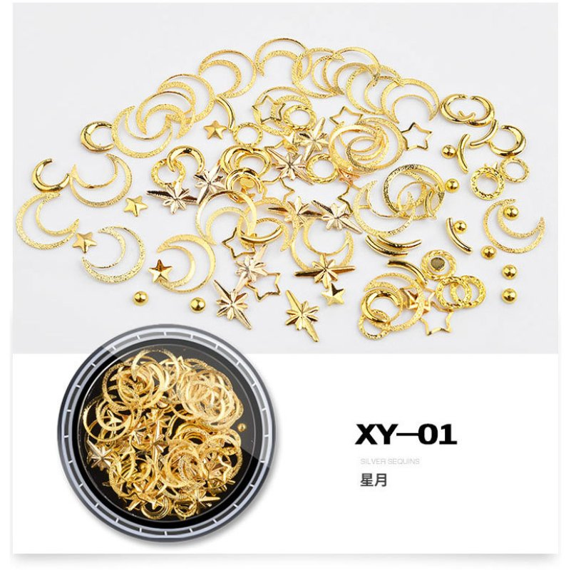 3D Rhinestones Hollow Metal Diamond Bead Mixed Nail Art Decoration