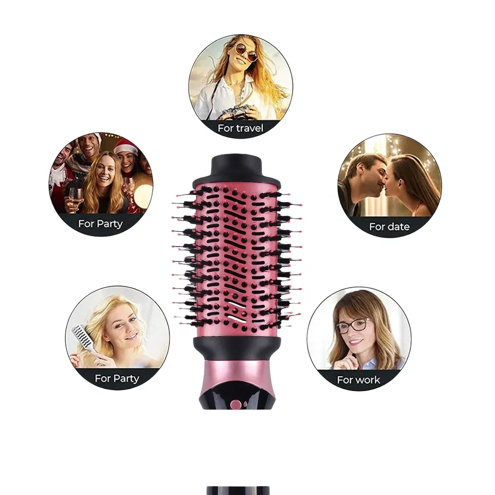 Electric Hair Straightener 5 in 1 Hot Air Brush Blow Dryer Styler