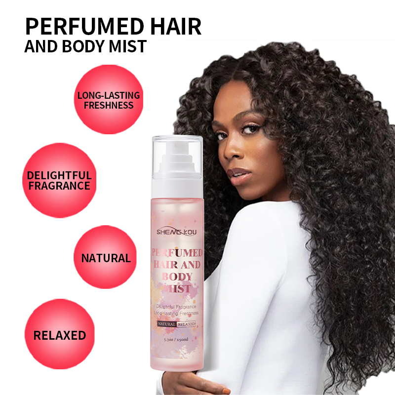 Private Label Hydrating Hair Perfume Spray Fruit Delightful Fragrance Hair Body Mist