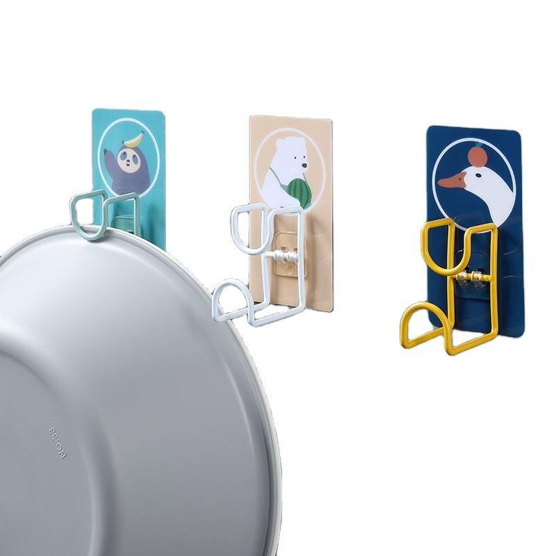 Cartoon Stainless Steel Washstand Punch-Free Washbasin Hanger