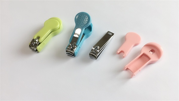 Promotion Plastic Baby Infant Children Finger Nail Clipper Cutter Trimmer with Catcher