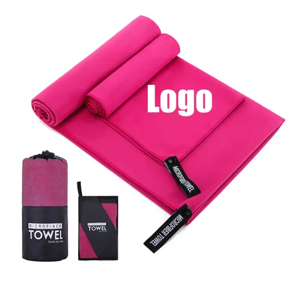 Portable Quick Drying Absorb Polyester Gym Towel Camping Fitness Microfiber Cooling Sports Towels Custom Logo