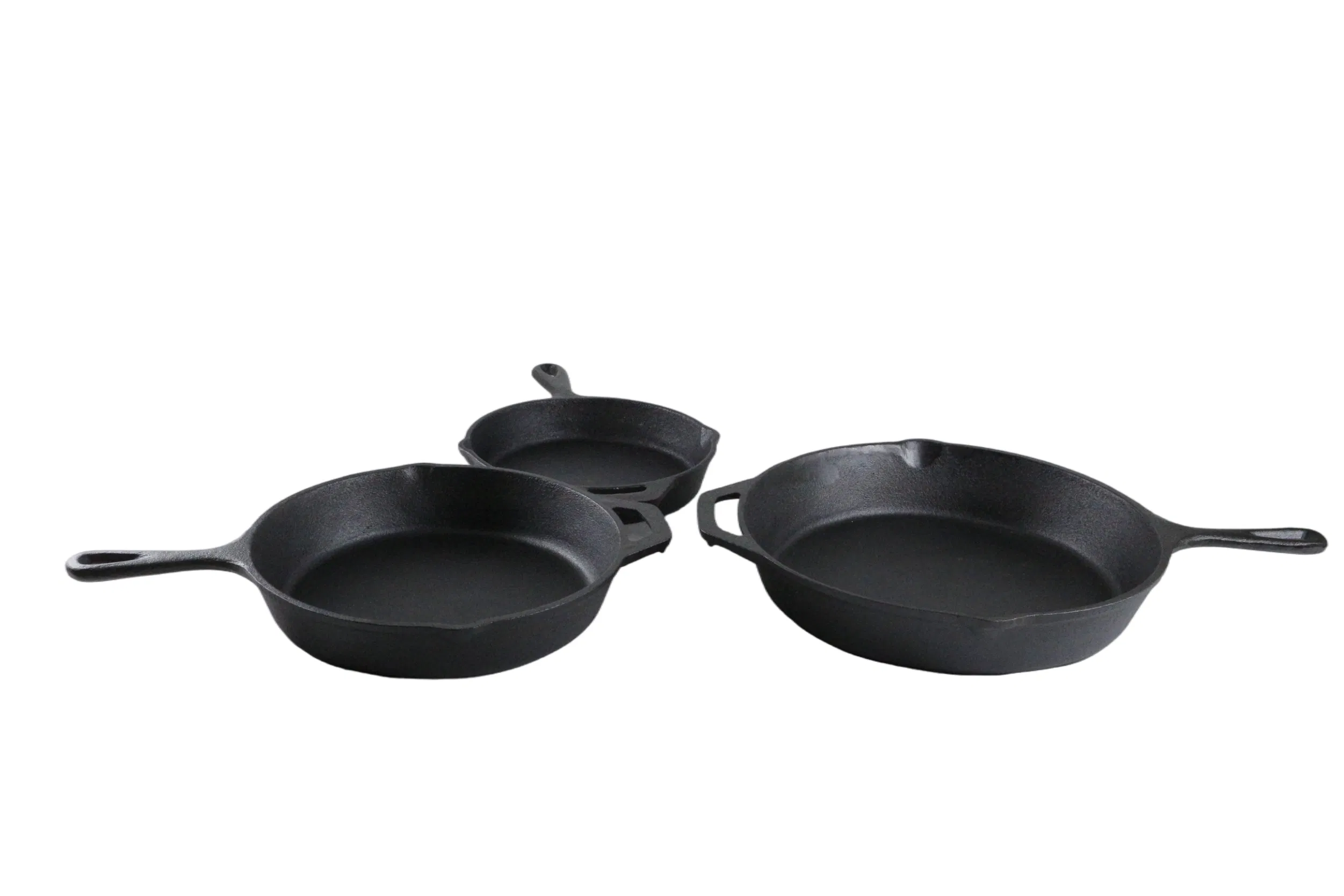 T-Selling Pre-Seasoned Kitchen Cookware: Non-Stick Cast Iron Skillet Frying Pans