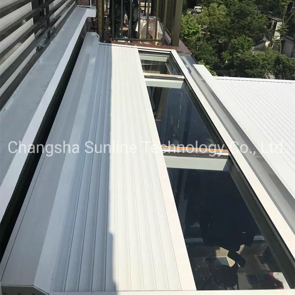 Outdoor Horizontal Motorized Aluminum Roller Rolling Shutter for Sunroom Roof Shading