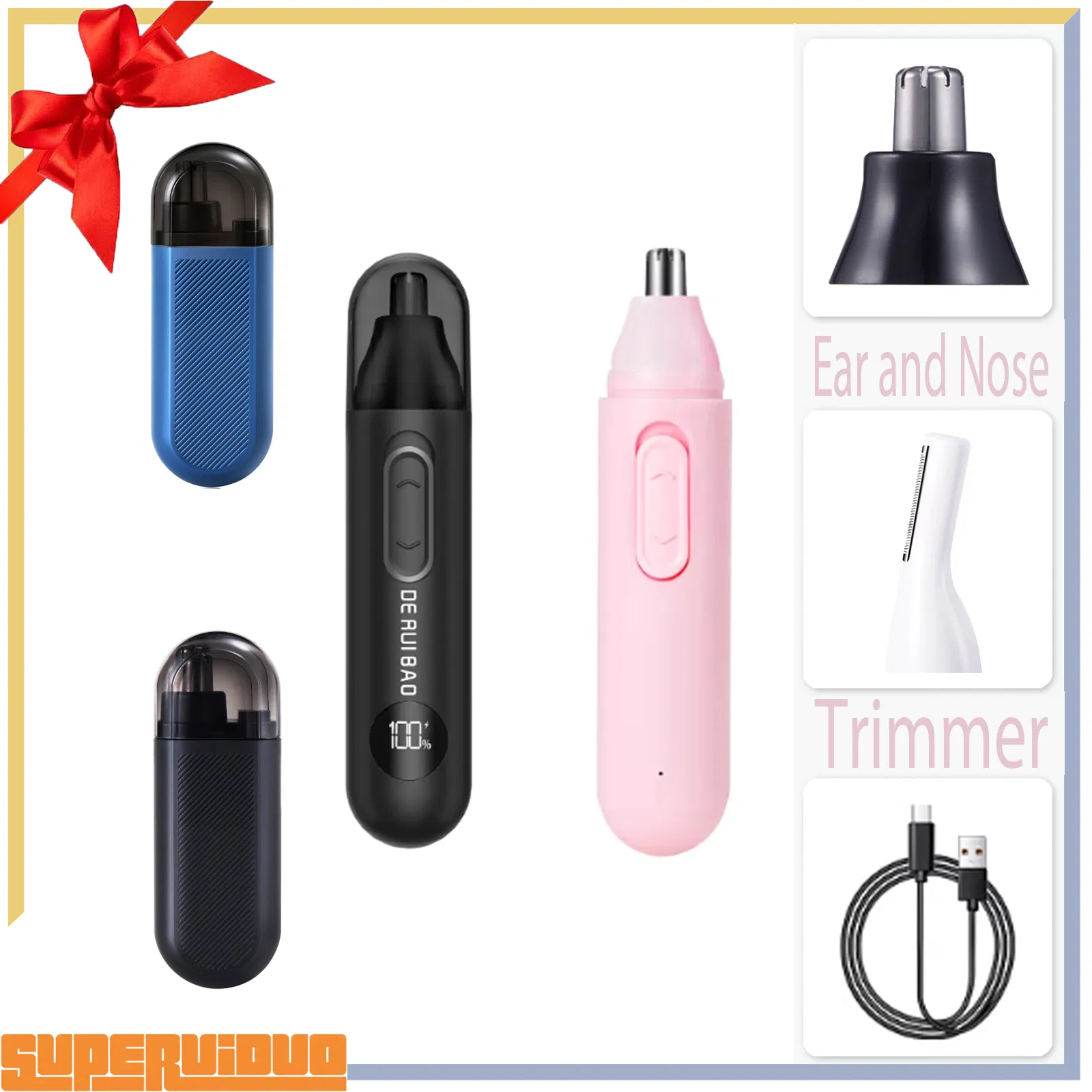 Advanced Digital Tracking Battery Nose Hair Trimmer