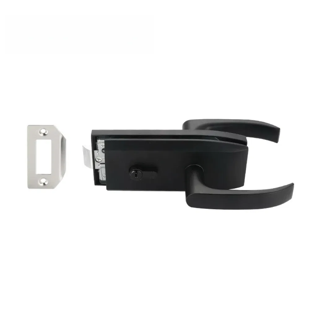 Studio Frameless Zinc Alloy or Stainless Steel Glass Door Lock with Handle Key