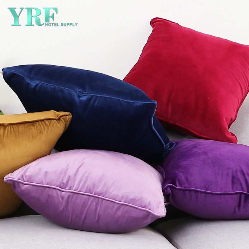 Home Textile Fashionable Pure Color Velvet Soft Decorative Cushion Covers
