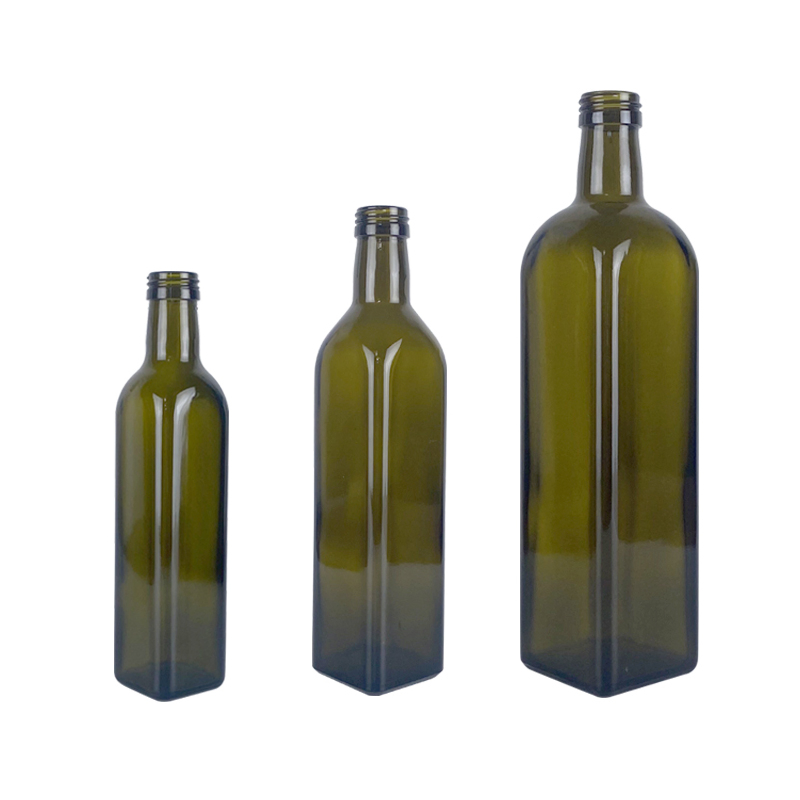 250ml 500ml 750ml 1000ml Camellia Oil Glass Bottle, Square Glass Bottle