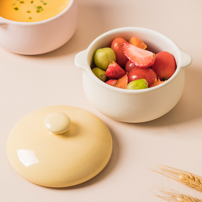 Mushroom Children's Soup Pot Steamed Egg Salad Bowl Tableware Rice Bowl