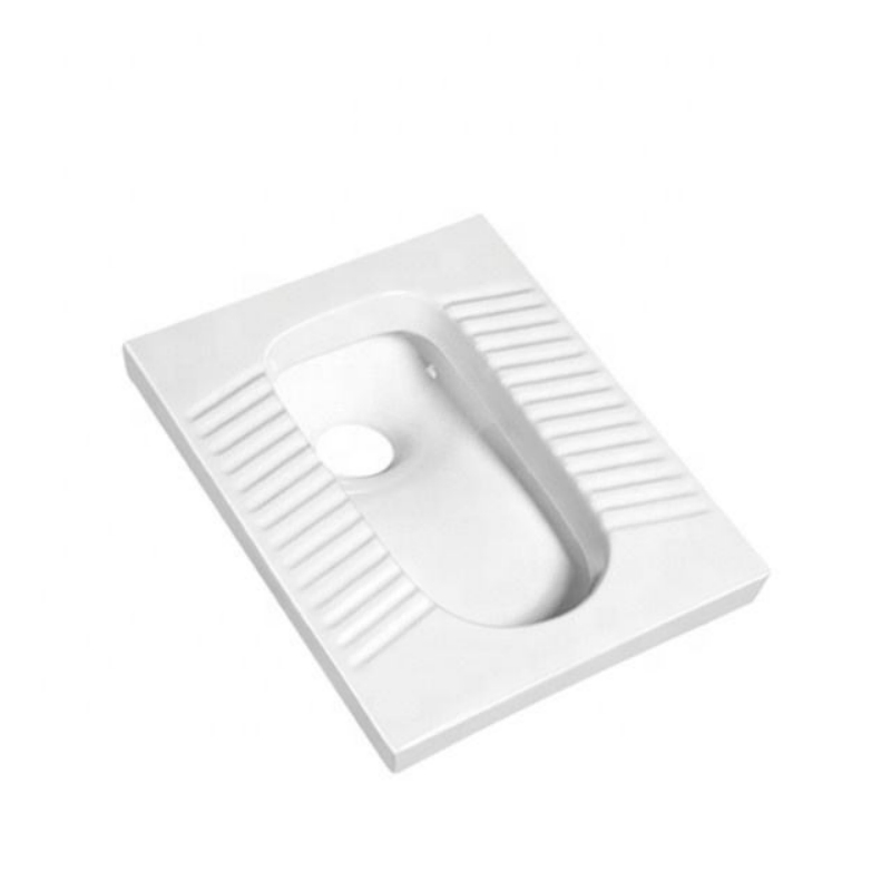 Wholesale Cheap Modern Rectangular Squatting Pan Bathroom Sanitarios Plate Squat Toilet Pan