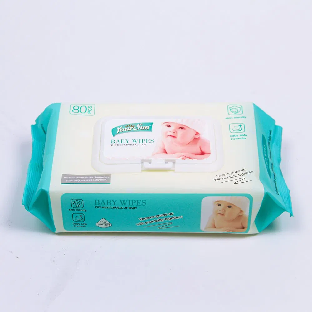 Disposable Soft Spunlace Cleaning Unscented Baby Wet Wipe for Sensitive Skin Quanzhou Manufacturer