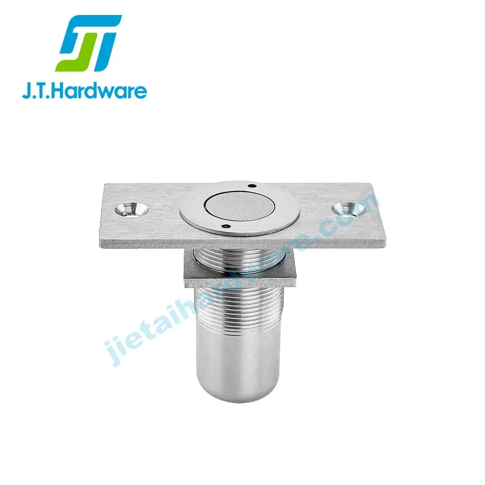 Door Accessories Dust Proof Strike Non-Locking Brass Dust Proof Socket with Plate for Flush Bolt