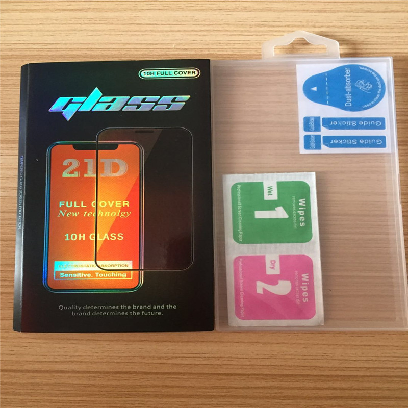 Упаковка 21d защитных стекол для iPhone 6-13 Pro Max