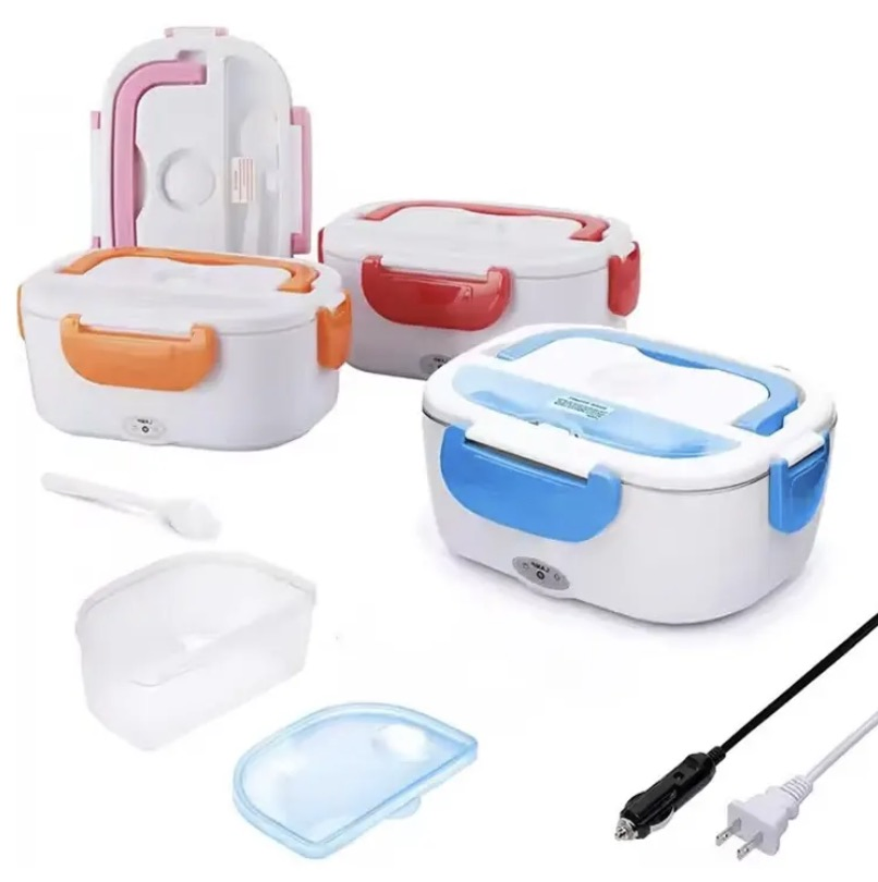 60W 110V/12V Portable Stainless Steel Food Warmer for Car & Home