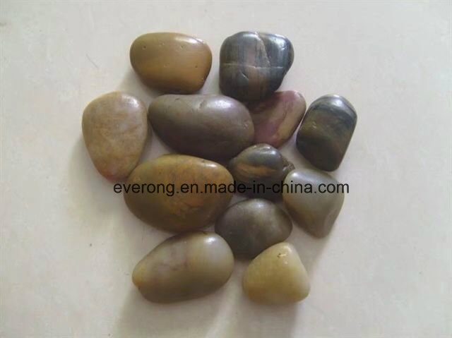 Highly Shine High Polished Natural Stone Tumbled Pebble for Garden Decoration